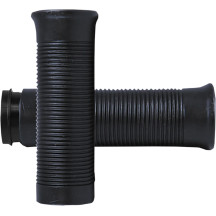 Old School Rubber Grips — 1" fit, 5" length, Black