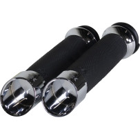 Puños Edge — para barras de 1", cromo