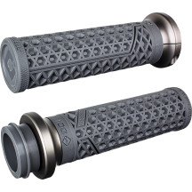 Vans Harley-Davidson Grips — 25.4 mm (1") handlebar, 13 cm (5-1/8") length, Graphite Gray