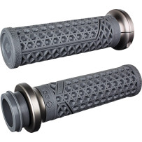 Vans Harley-Davidson Grips — 25.4 mm (1") handlebar, 13 cm (5-1/8") length, Graphite Gray