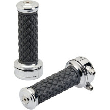 Alumicore Grips — 25.4 mm (1") handlebar diameter, 127 mm (5") length, Chrome