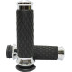 Puños Contorno Diamante — 25.4 mm (1") manillar, 11.7 cm largo, cromo