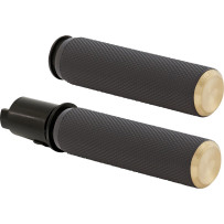 Knurled Grips — 25.4 mm (1") handlebar, Black