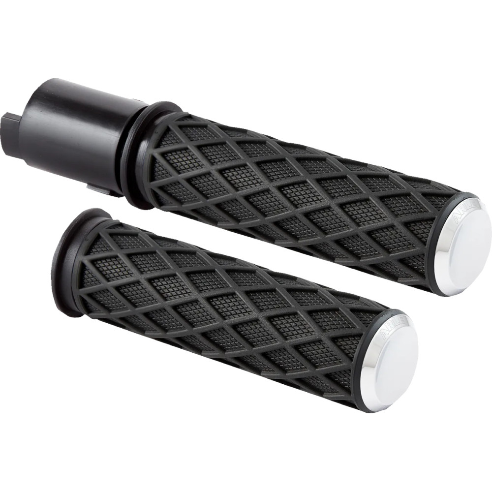 Puños Diamond — 25.4 mm (1"), Negro/Cromo