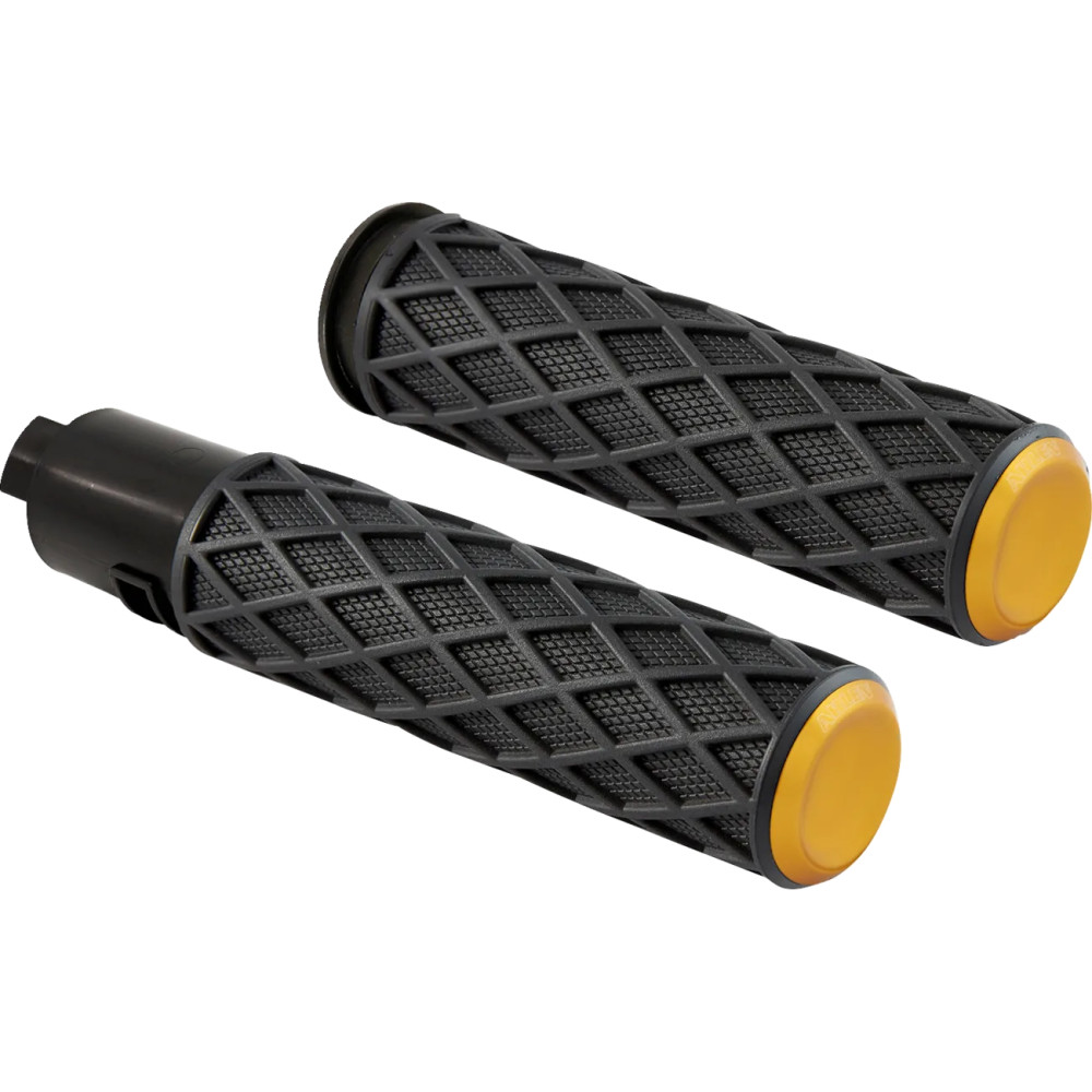 Diamond Grips — 25.4 mm (1") handlebar diameter, Black and Gold