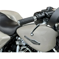 SpeedLiner Grips — 25.4 mm (1") handlebar diameter, Black, Chrome