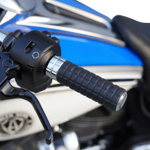 SpeedLiner Grips — 25.4 mm (1") handlebar diameter, Black, Chrome