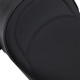 Backrest Compatible Solo Seat — 21-1/2" overall length, 12" width, lowers rider 1/2", Black