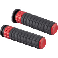 SpeedLiner Grips — 25.4 mm (1"), Black, Red