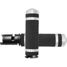 Super Sport Air-SS Grips — 25.4 mm (1") handlebar diameter, 11.7 cm (4-5/8") length, Chrome