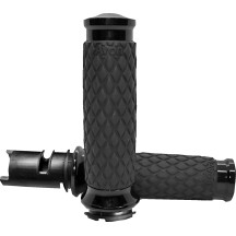 Diamond Contour Grips — 25.4 mm (1"), 11.7 cm (4-5/8"), Black