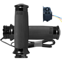 Heated Grips — 14 cm (5-1/2 in), 25.4 mm (1 in), Black