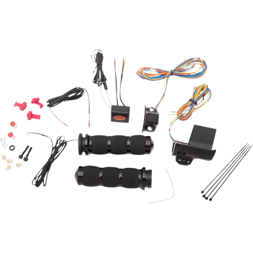 Heated Grips — 25.4 mm (1") handlebar diameter, 14 cm (5.5") length, Black