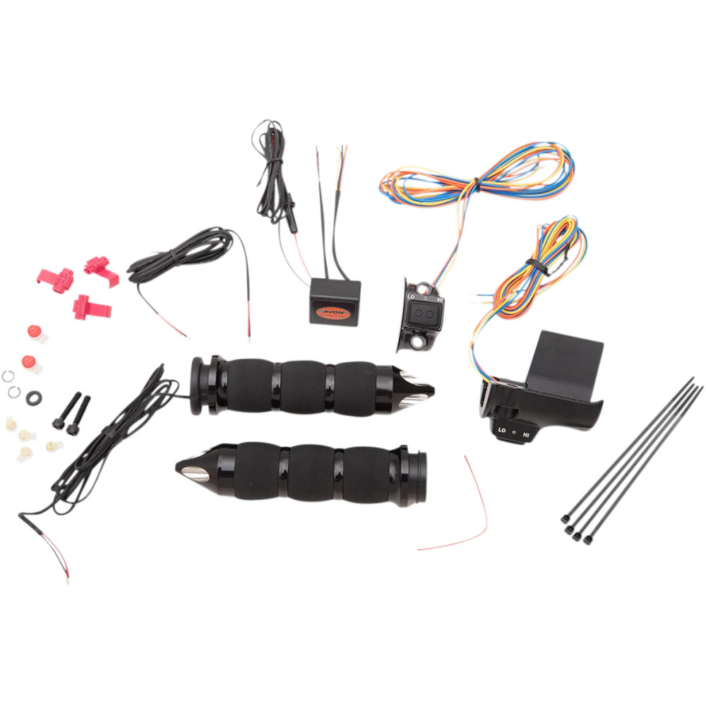 Heated Grips — 14 cm, 25.4 mm, Black