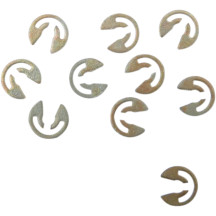 Throttle Screw Retaining Rings — 10 Pack, Raw, Steel