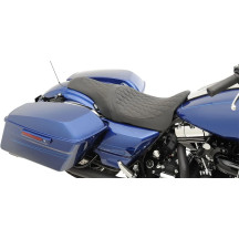 Caballero 2-Up Vinyl Seat — 80 cm (31.5"), Black