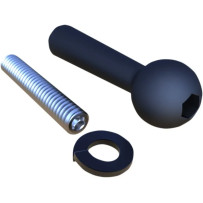 Soporte para accesorios — ajuste para manillar 25.4 mm (1"), negro