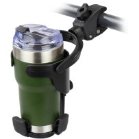 Level Cup™ XL with Small Tough-Claw™ — XL, clamps 5/8"–1-1/2" (rail), 0"–1.14" (flat)