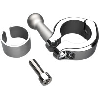 Kit de Abrazaderas de Aluminio — 22 mm (7/8 pulg), 25.4 mm (1 pulg), cromo