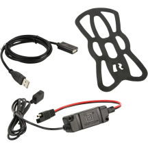 Tough-Charge™ Waterproof Wireless Charging Mount — fits phones 2.375–3.25 in wide, up to 0.875 in deep, Black