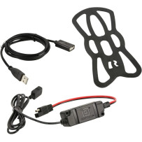 Tough-Charge™ Waterproof Wireless Charging Mount — fits phones 2.375–3.25 in wide, up to 0.875 in deep, Black