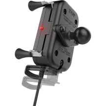 Tough-Charge™ Waterproof Wireless Charging Mount — fits phones 2.375–3.25 in wide, up to 0.875 in deep, Black