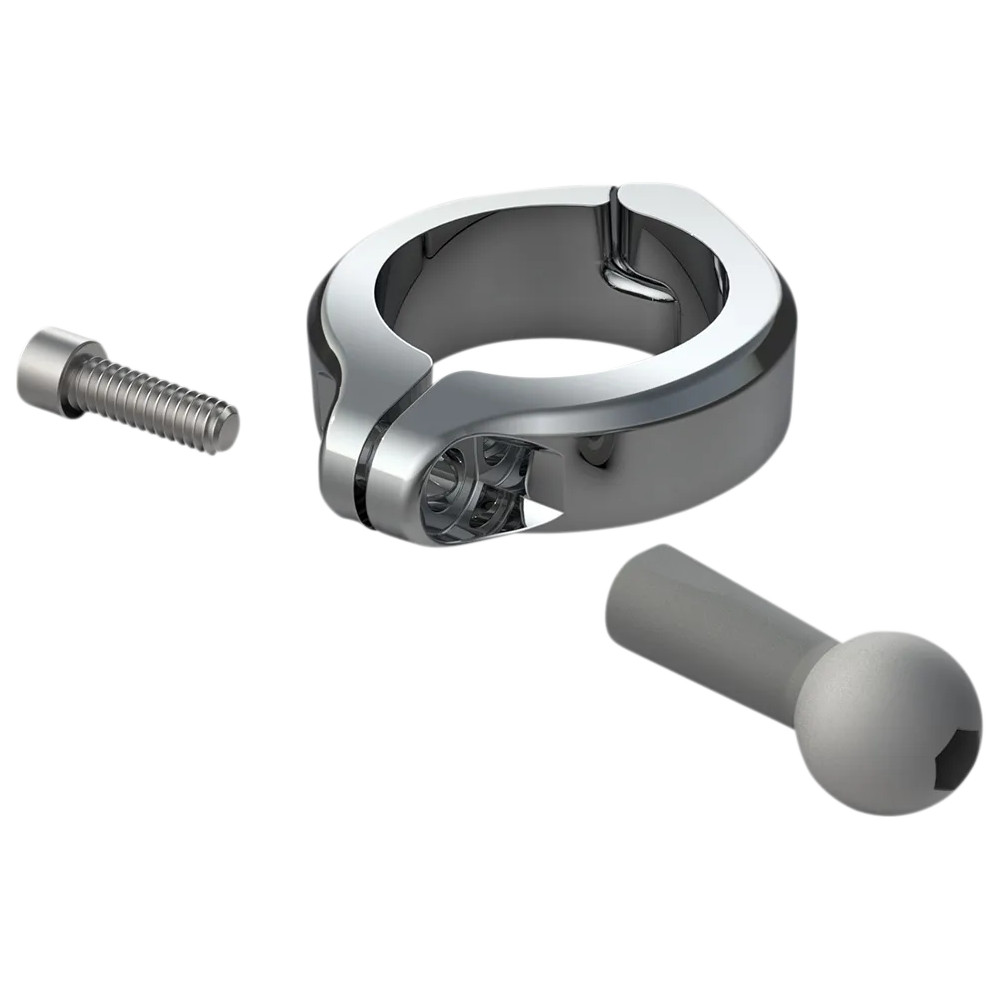 Kit de abrazadera de aluminio — 39 mm (1-1/2"), cromado