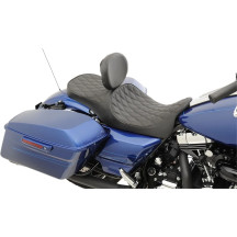 Low Profile Touring Seat — 30.5 in overall length, 13.8 in driver length, Black