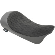 EZ-ON Mount Low-Profile Solo Seat — 59.5 cm length, 33.5 cm width, 44 mm thickness, Black