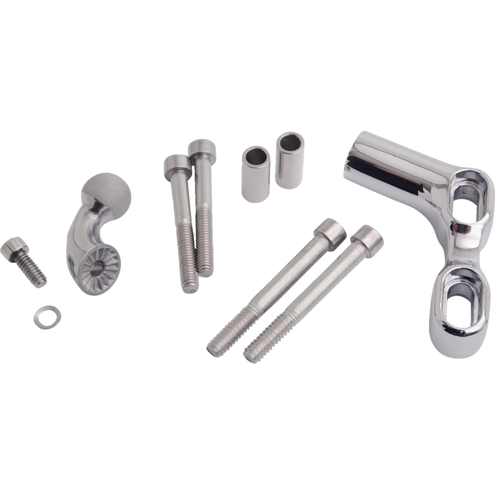 Offset Perch Mount — Chrome, aluminum