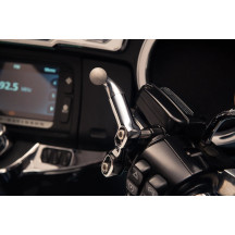 Offset Perch Mount — Chrome, aluminum