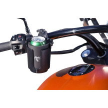 Tough-Claw™ Mount with Level Cup™ Drink Holder — Clamp 5/8"–1-1/2", fits 2-1/2"–3-1/2", Black