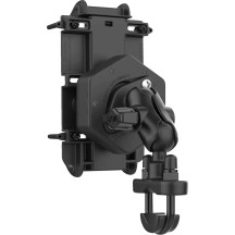 Quick Grip™ Phone Mount with U-Bolt Base — fits rails 1/2"–1-1/4", 1" ball, black