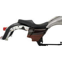 Low Profile Touring Seat — 70 cm overall, 33 cm driver, fits Touring