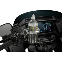 Portavasos Gen 2 — ajuste universal, negro, cromado