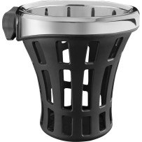 Portavasos Gen 2 — 22 mm (7/8"), 25.4 mm (1"), negro, cromo