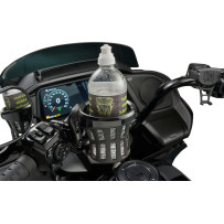 Soporte para bebidas Gen 2 — ajuste universal, negro pulido