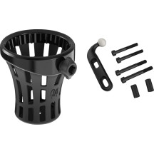 Portavasos Gen 2 — Manillar universal, Negro pulido