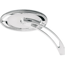 Chrome Mirror — 13 cm (5") width, 64 mm (2.5") height, screw-in mount