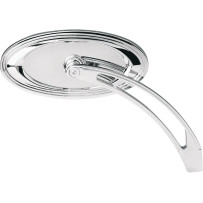 Chrome Mirror — 13 cm (5") width, 64 mm (2.5") height, screw-in mount