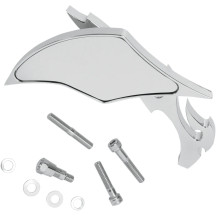 Billet Aluminum Mirror — 69.85 mm (2-3/4") head, screw-in mount