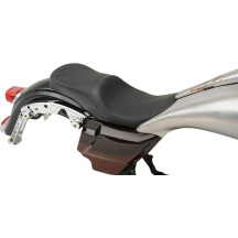 Low Profile Touring Seat — 27-1/4" overall, 13" driver width, Touring fit, Black