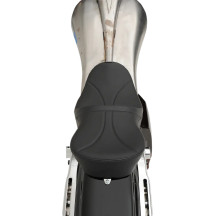 Low Profile Touring Seat — 27-1/4" overall, 13" driver width, Touring fit, Black