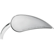Rad III Mirror — 7" W x 3" H, 5/16"-18 thread, Chrome