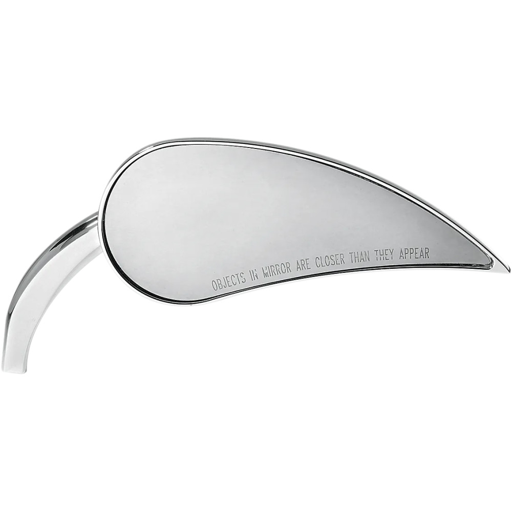 Rad III Mirror — 7" W x 3" H, 5/16"-18 thread, Chrome