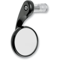 Bar End Shooter Mirror — 64 mm (2-1/2"), handlebar end mount, black anodized