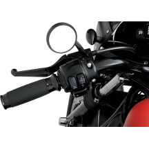 Shooter Mirror — 64 mm (2-1/2") head, 5/16"-18 thread, Black anodized