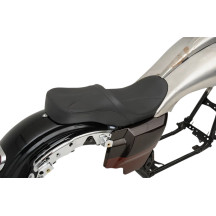 Low Profile Touring Seat — 27-1/4" overall, 13" driver width, Touring fit, Black