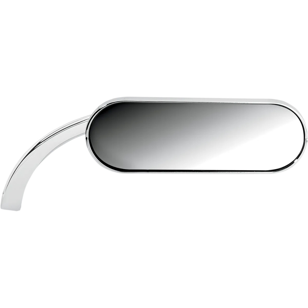 Micro-Mirror — 38.1 mm H, 114.3 mm W, screw-in mount, Chrome, Silver
