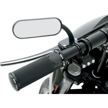 Micro-Mirror — 4.5 in width, 1.5 in height, Black powder-coated, screw-in mount
